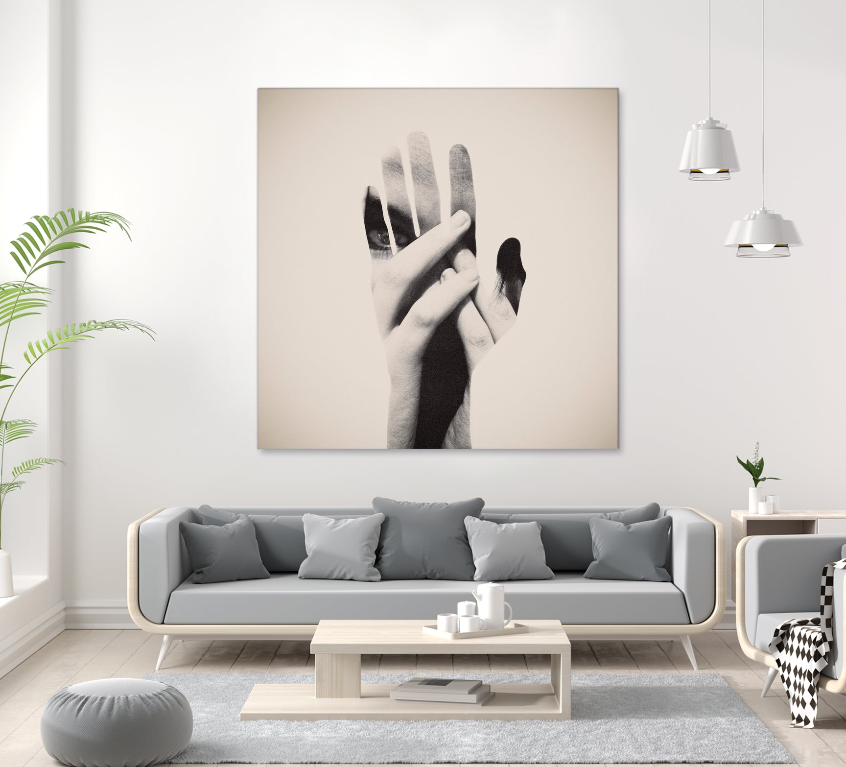 Hideaway Hands by Dan Mountford on GIANT ART - photo illustration