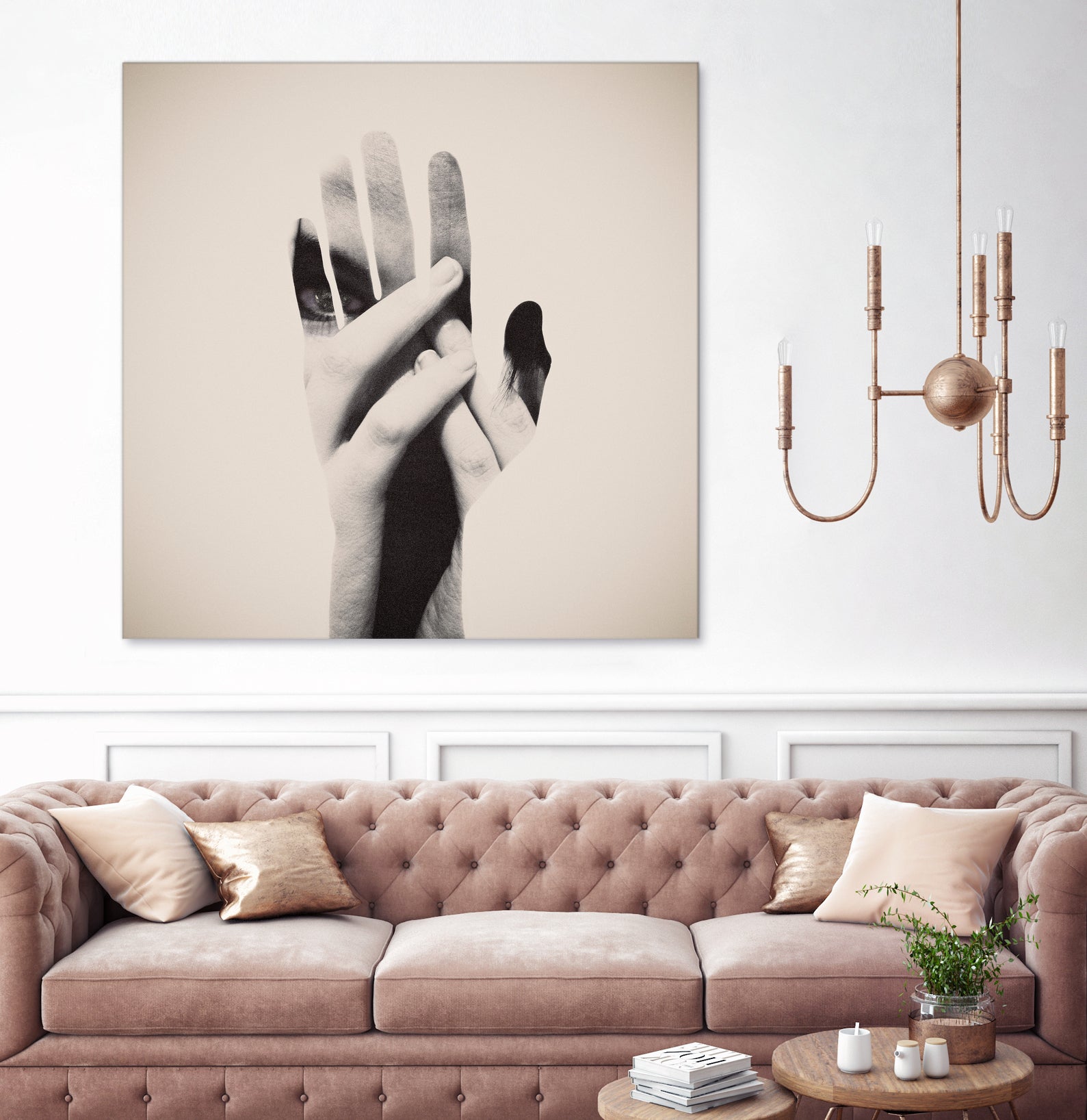 Hideaway Hands by Dan Mountford on GIANT ART - photo illustration