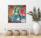 Monalisa graffiti by TULIO ALMEIDA on GIANT ART - gray mixed media