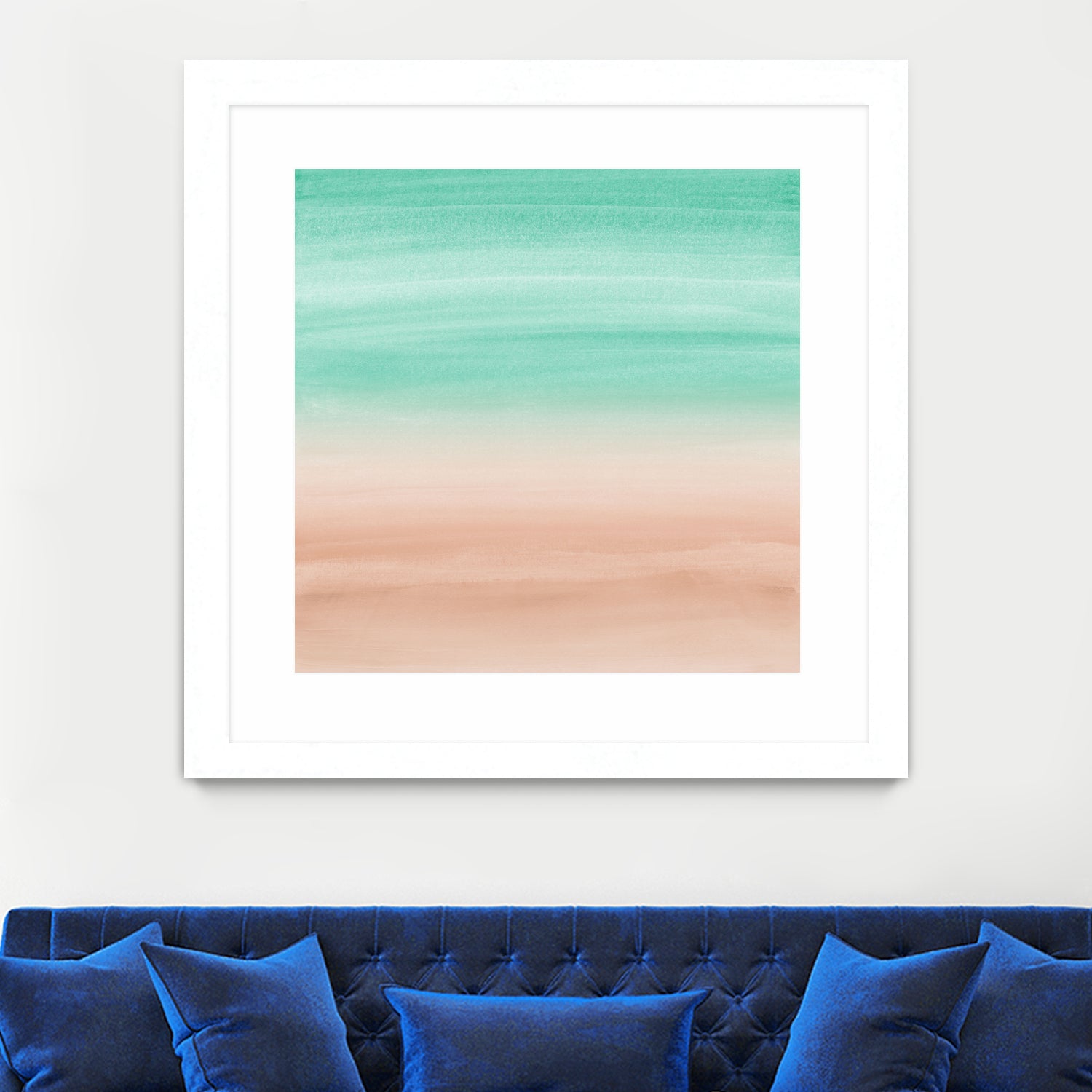 Touching Soft Emerald Beige Watercolor Abstract #1 #painting by Anita & Bella Jantz on GIANT ART - green digital painting