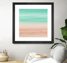 Touching Soft Emerald Beige Watercolor Abstract #1 #painting by Anita & Bella Jantz on GIANT ART - green digital painting