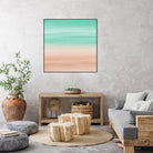 Touching Soft Emerald Beige Watercolor Abstract #1 #painting by Anita & Bella Jantz on GIANT ART - green digital painting