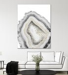 White Agate Gold Foil Glam #1 #gem #decor #art by Anita & Bella Jantz on GIANT ART - gray photo illustration