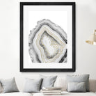 White Agate Gold Foil Glam #1 #gem #decor #art by Anita & Bella Jantz on GIANT ART - gray photo illustration