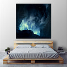 spaces XVIII - at night by Dirk Wüstenhagen on GIANT ART - blue digital painting