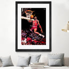 Michael Jordan by Igor Moura on GIANT ART - red digital painting