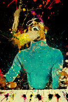 Stevie Wonder by Igor Moura on GIANT ART - blue digital painting