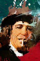 Keith Richards by Igor Moura on GIANT ART - red digital painting