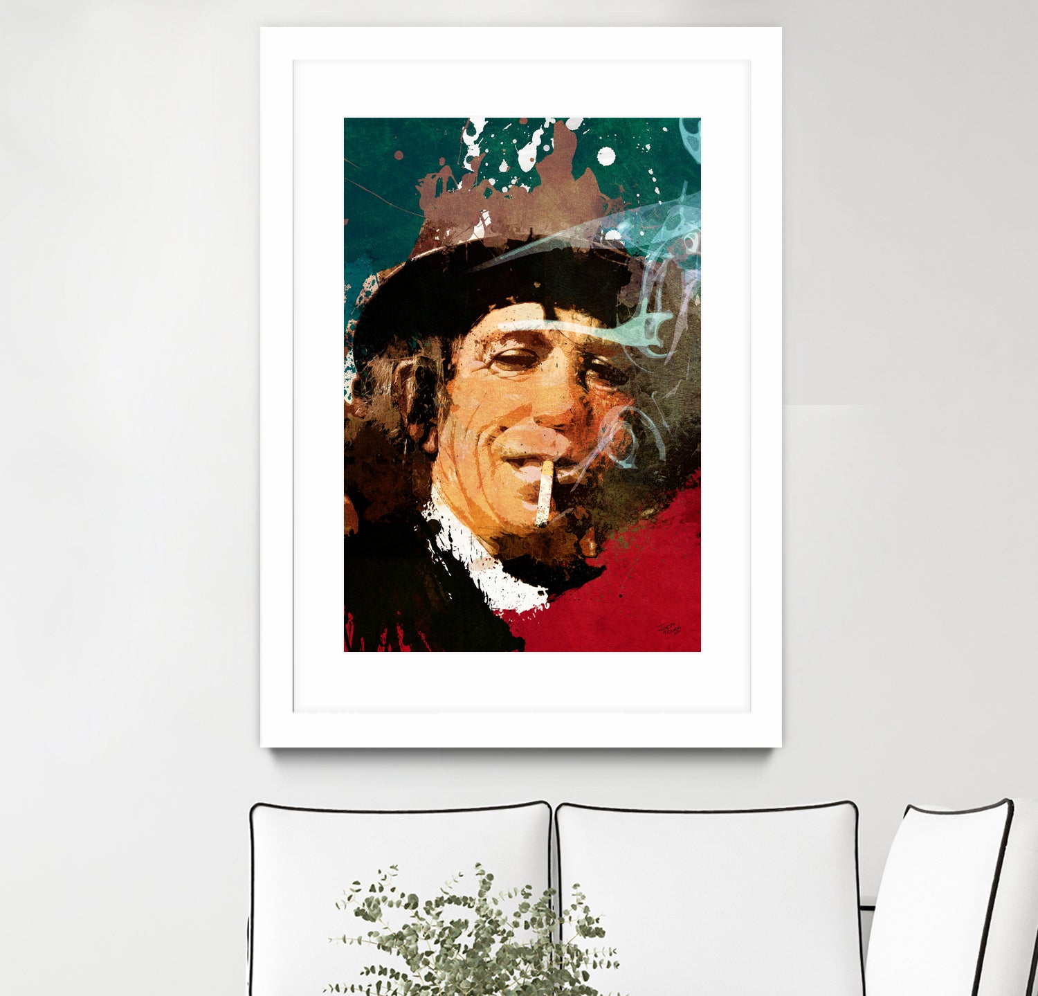 Keith Richards by Igor Moura on GIANT ART - red digital painting