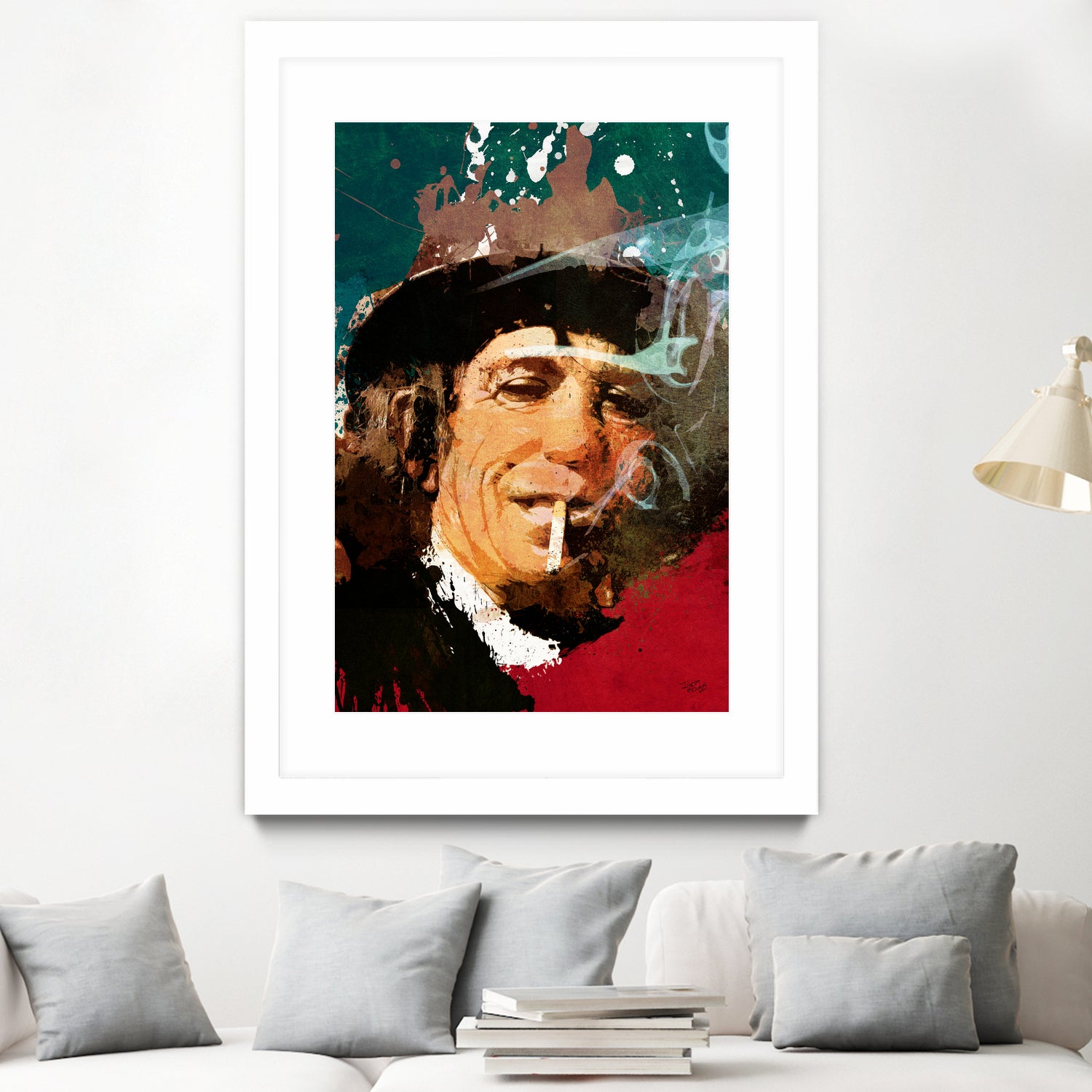 Keith Richards by Igor Moura on GIANT ART - red digital painting