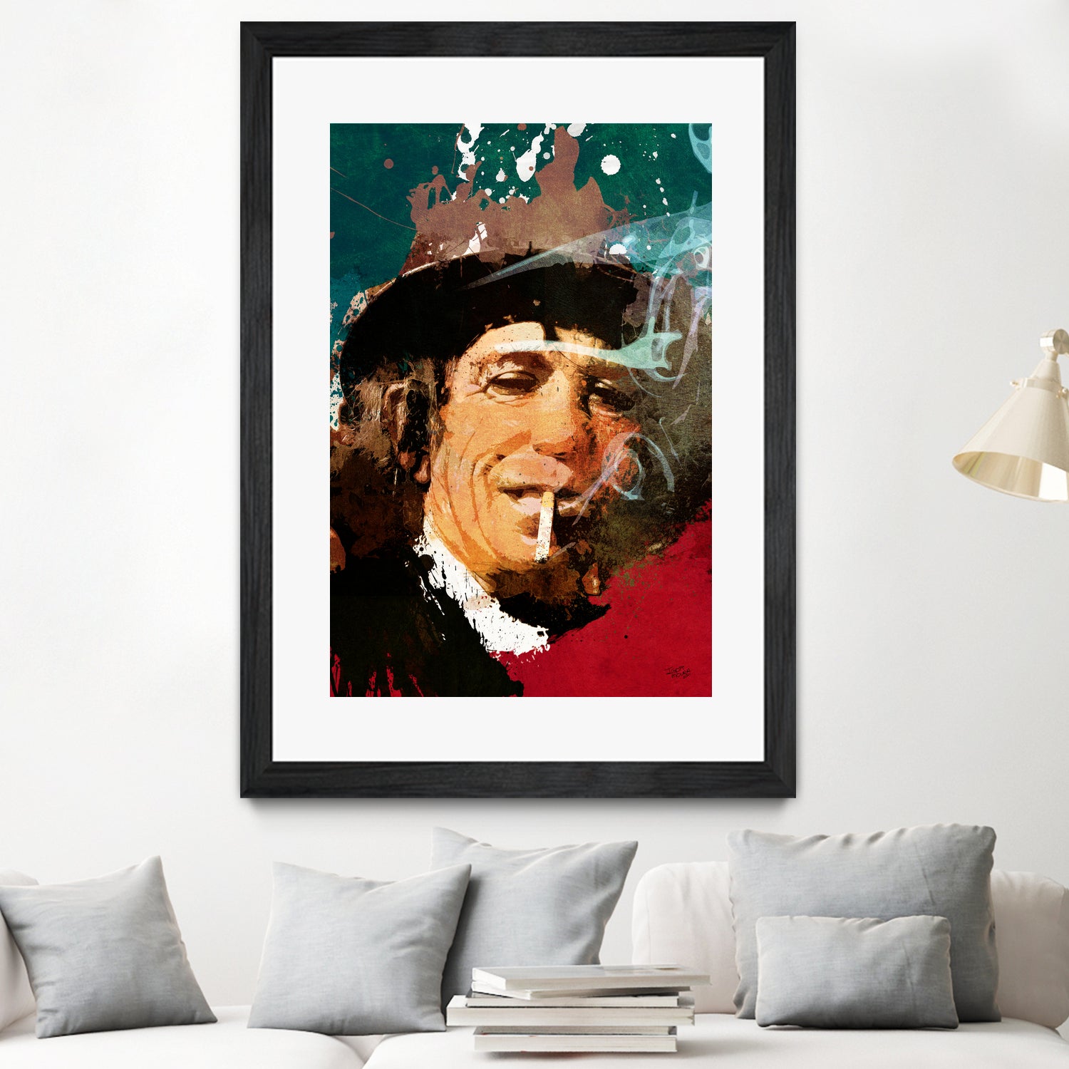 Keith Richards by Igor Moura on GIANT ART - red digital painting