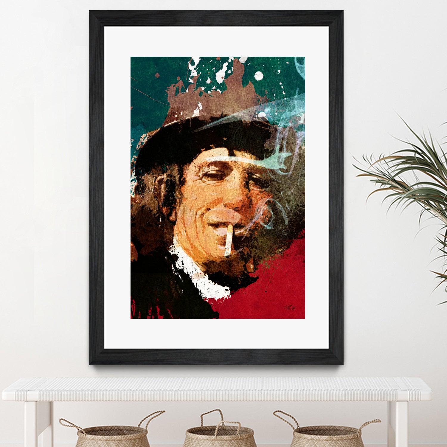 Keith Richards by Igor Moura on GIANT ART - red digital painting