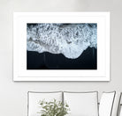 White Waters and Black Sand Coastal Landscape Photograph by Melissa Fague on GIANT ART - black photo illustration