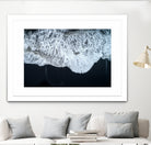 White Waters and Black Sand Coastal Landscape Photograph by Melissa Fague on GIANT ART - black photo illustration