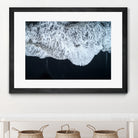 White Waters and Black Sand Coastal Landscape Photograph by Melissa Fague on GIANT ART - black photo illustration