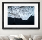 White Waters and Black Sand Coastal Landscape Photograph by Melissa Fague on GIANT ART - black photo illustration