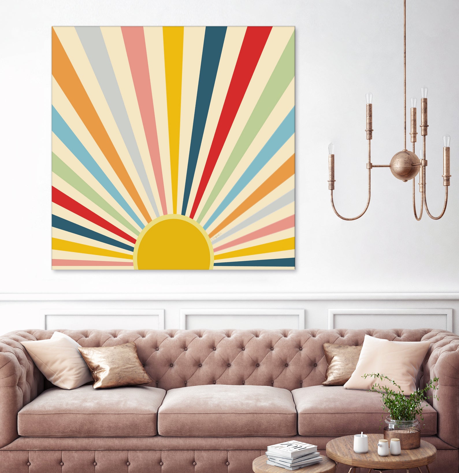 Sun Shines Inside you by Chrysafia Vogiatzi on GIANT ART - yellow digital painting