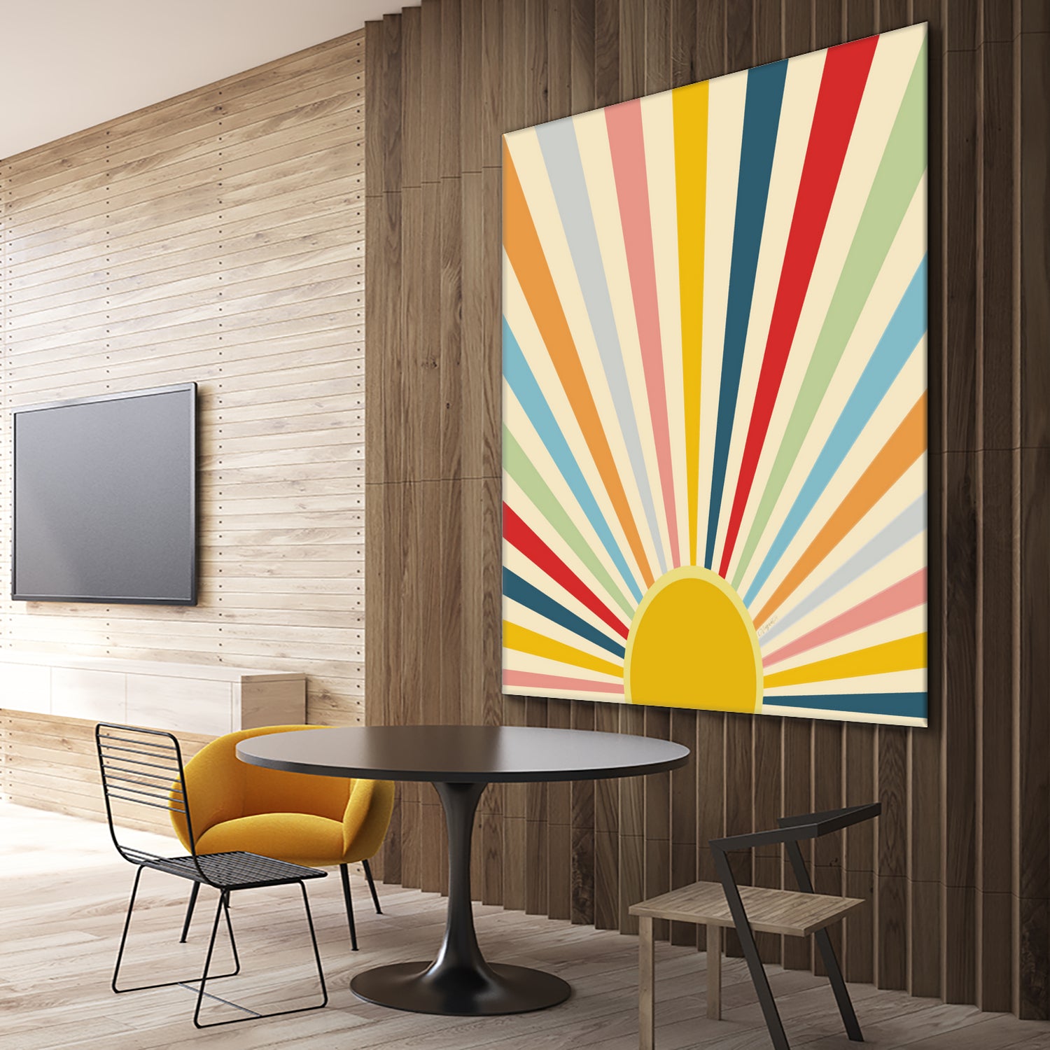 Sun Shines Inside you by Chrysafia Vogiatzi on GIANT ART - yellow digital painting