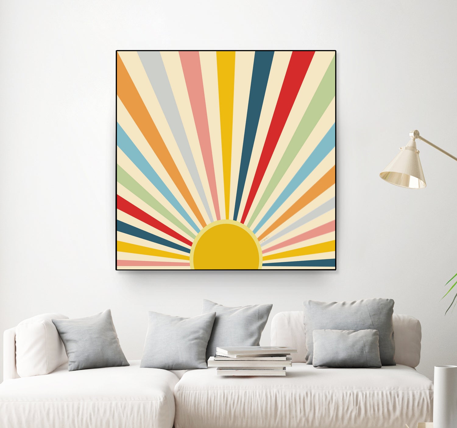 Sun Shines Inside you by Chrysafia Vogiatzi on GIANT ART - yellow digital painting