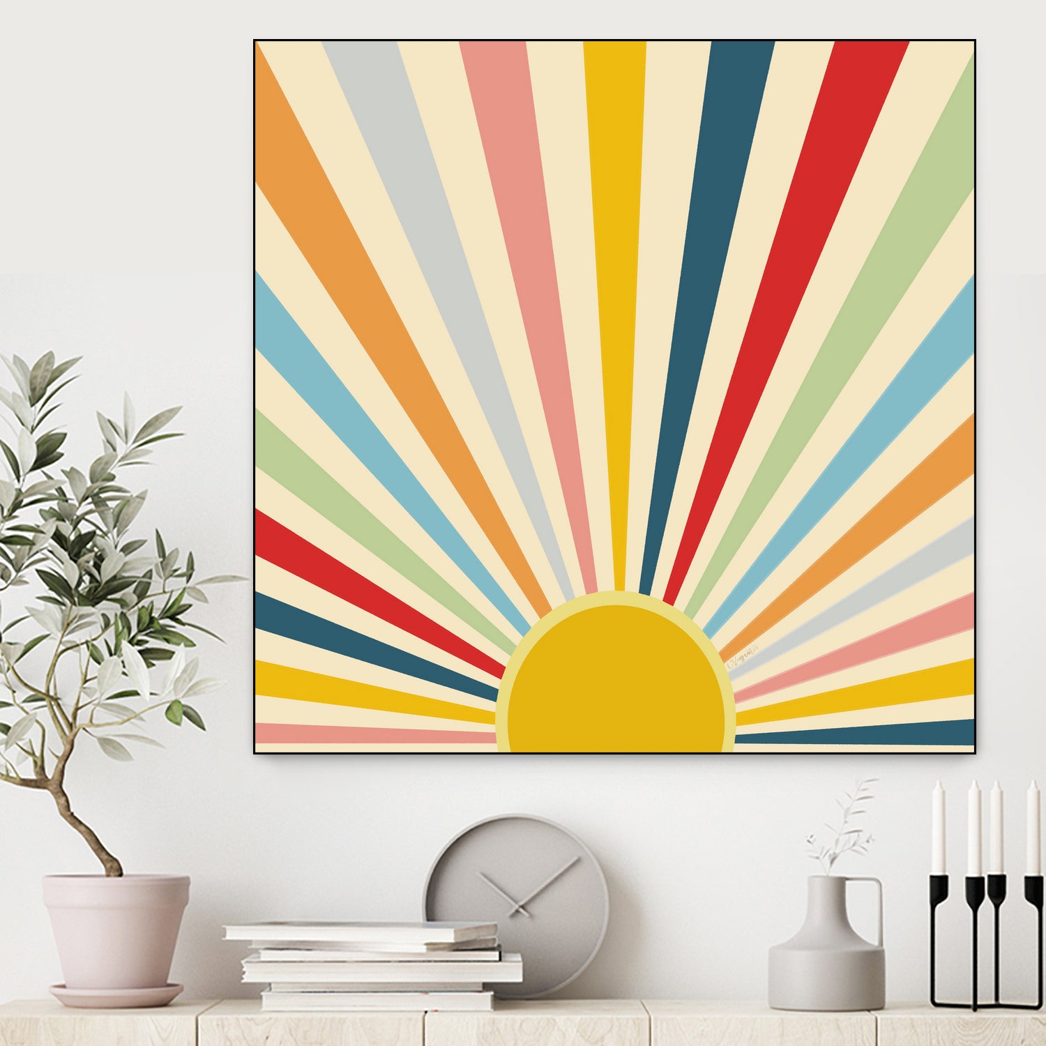 Sun Shines Inside you by Chrysafia Vogiatzi on GIANT ART - yellow digital painting