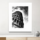 Tower of Pisa - Illustrated by Christine Mercer on GIANT ART - black digital painting