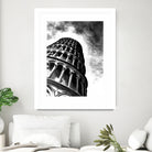 Tower of Pisa - Illustrated by Christine Mercer on GIANT ART - black digital painting