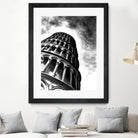 Tower of Pisa - Illustrated by Christine Mercer on GIANT ART - black digital painting