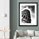 Tower of Pisa - Illustrated by Christine Mercer on GIANT ART - black digital painting