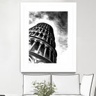 Tower of Pisa - Illustrated by Christine Mercer on GIANT ART - black digital painting