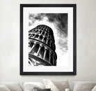 Tower of Pisa - Illustrated by Christine Mercer on GIANT ART - black digital painting