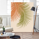 Palm Leaves Orange Green Vibes #1 #tropical #decor #art by Anita & Bella Jantz on GIANT ART - orange photo illustration