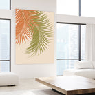 Palm Leaves Orange Green Vibes #1 #tropical #decor #art by Anita & Bella Jantz on GIANT ART - orange photo illustration