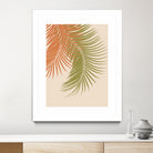 Palm Leaves Orange Green Vibes #1 #tropical #decor #art by Anita & Bella Jantz on GIANT ART - orange photo illustration