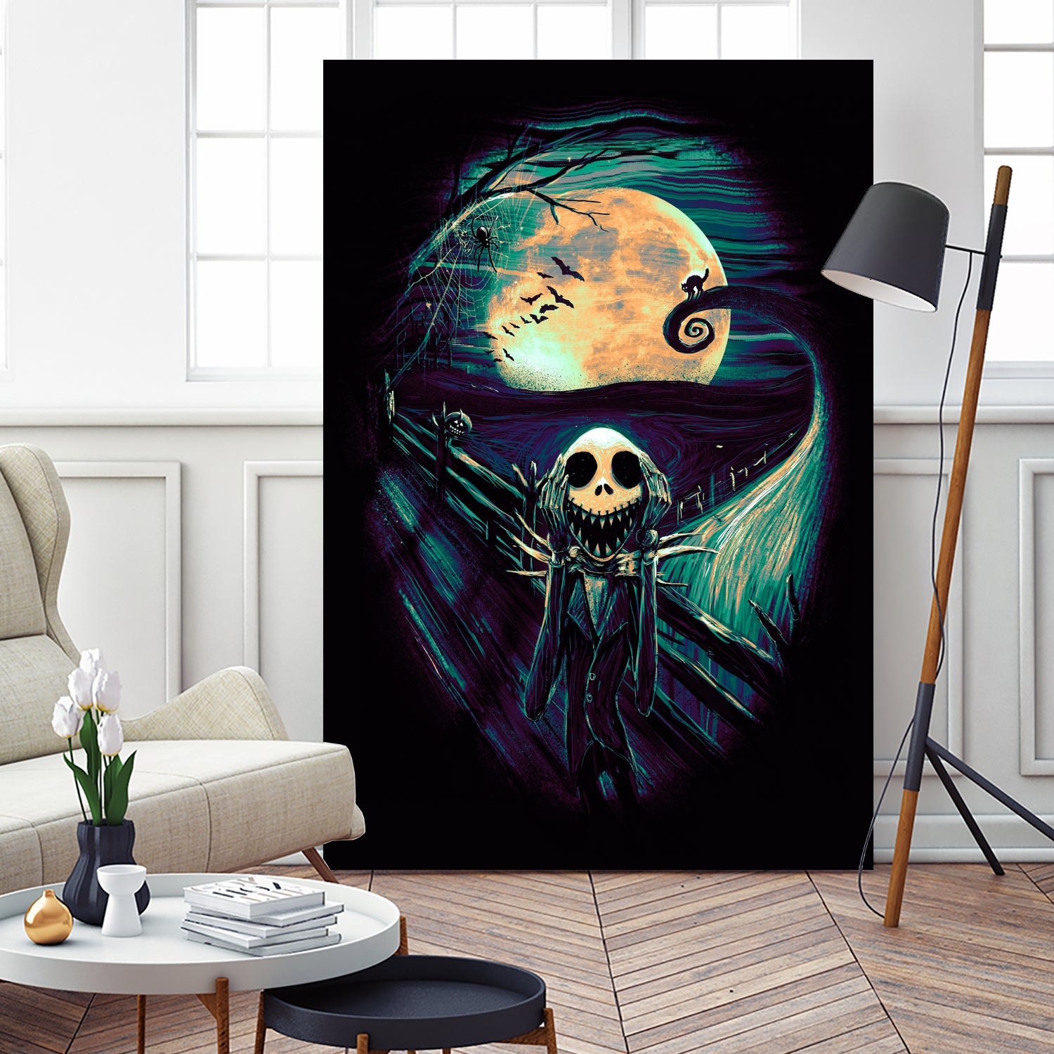 The Scream Before Christmas by Francis Mi Oza on GIANT ART - black digital painting