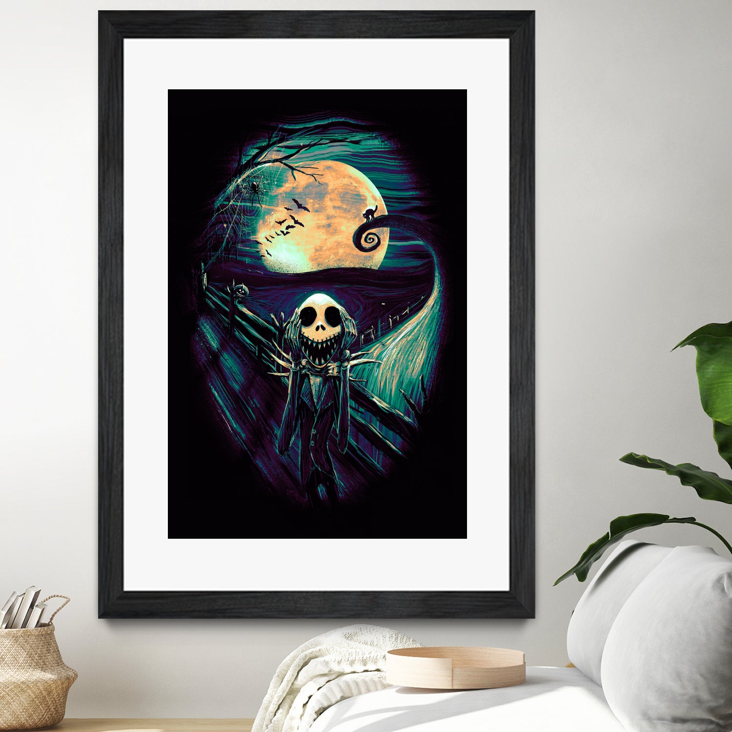 The Scream Before Christmas by Francis Mi Oza on GIANT ART - black digital painting