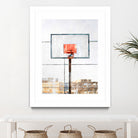 Air Jordan Attached To Basketball Hoop by Wazir Rohiman on GIANT ART - red digital painting