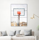 Air Jordan Attached To Basketball Hoop by Wazir Rohiman on GIANT ART - red digital painting