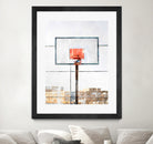 Air Jordan Attached To Basketball Hoop by Wazir Rohiman on GIANT ART - red digital painting