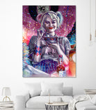 Chillin with Harley by Arcadia Wiryawan on GIANT ART - pink digital painting