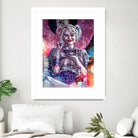 Chillin with Harley by Arcadia Wiryawan on GIANT ART - pink digital painting