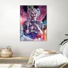 Chillin with Harley by Arcadia Wiryawan on GIANT ART - pink digital painting