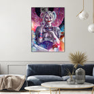 Chillin with Harley by Arcadia Wiryawan on GIANT ART - pink digital painting