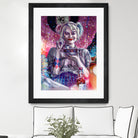 Chillin with Harley by Arcadia Wiryawan on GIANT ART - pink digital painting