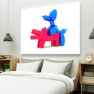 when balloon dog meets keith haring dog by Michael Benisty on GIANT ART - white digital drawing