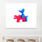 when balloon dog meets keith haring dog by Michael Benisty on GIANT ART - white digital drawing