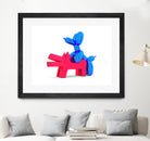 when balloon dog meets keith haring dog by Michael Benisty on GIANT ART - white digital drawing