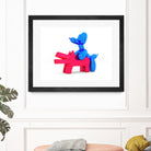 when balloon dog meets keith haring dog by Michael Benisty on GIANT ART - white digital drawing