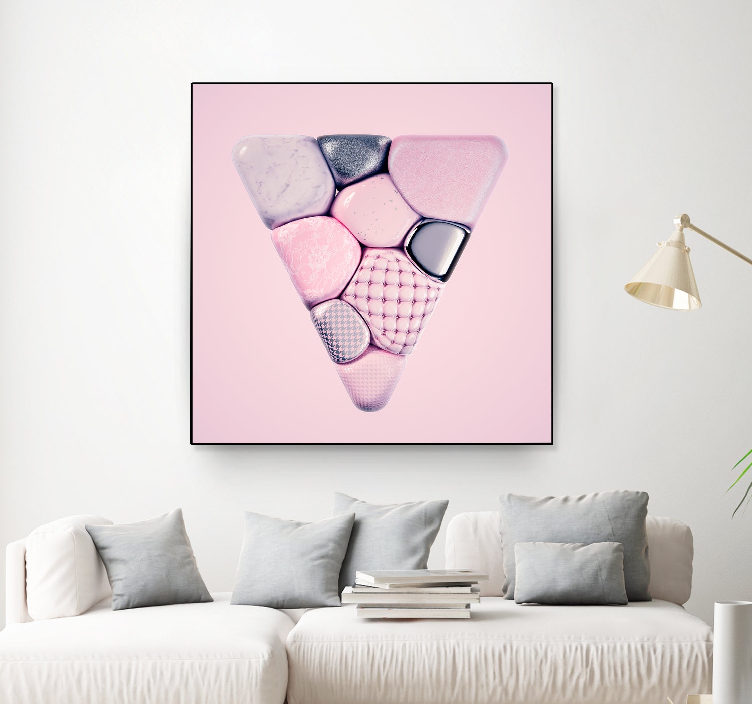 N°344 by Roman Bratschi on GIANT ART - pink 3d art