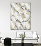 White Agate Gold Geometric Glam #1 #geo #gem #decor #art by Anita & Bella Jantz on GIANT ART - gray vector illustration