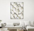 White Agate Gold Geometric Glam #1 #geo #gem #decor #art by Anita & Bella Jantz on GIANT ART - gray vector illustration